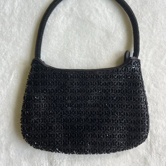 Handbags - 3/$30 🌟 Little Black Sequin Beaded Evening Shoulder Bag